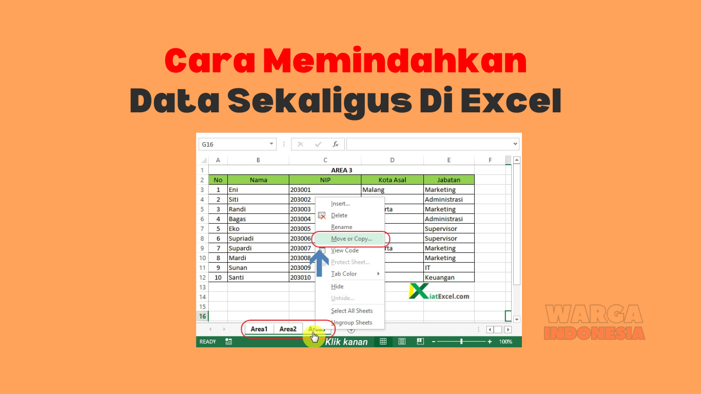 Cara Memindahkan Data Sekaligus Di Excel