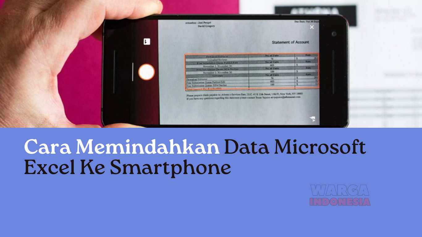 Cara Memindahkan Data Ms Excel Ke Smartphone