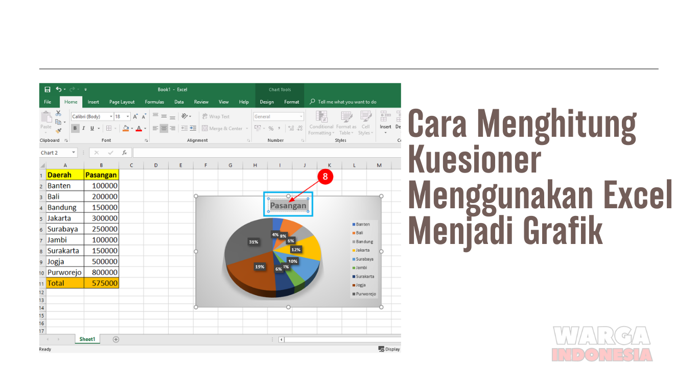 Cara Menghitung Kuesioner Menggunakan Excel Menjadi Grafik