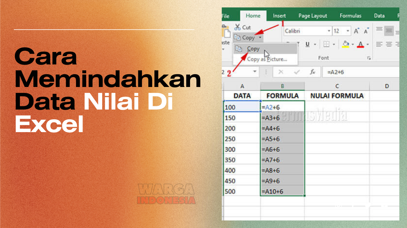 Cara Memindahkan Data Nilai Di Excel