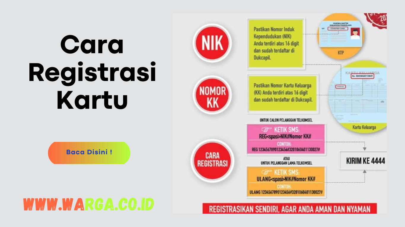 Cara Registrasi Kartu