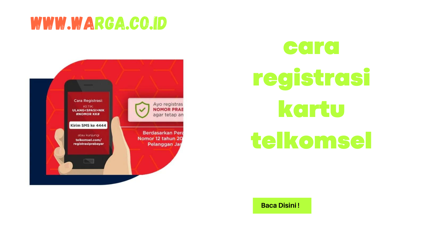 Cara Registrasi Kartu Telkomsel