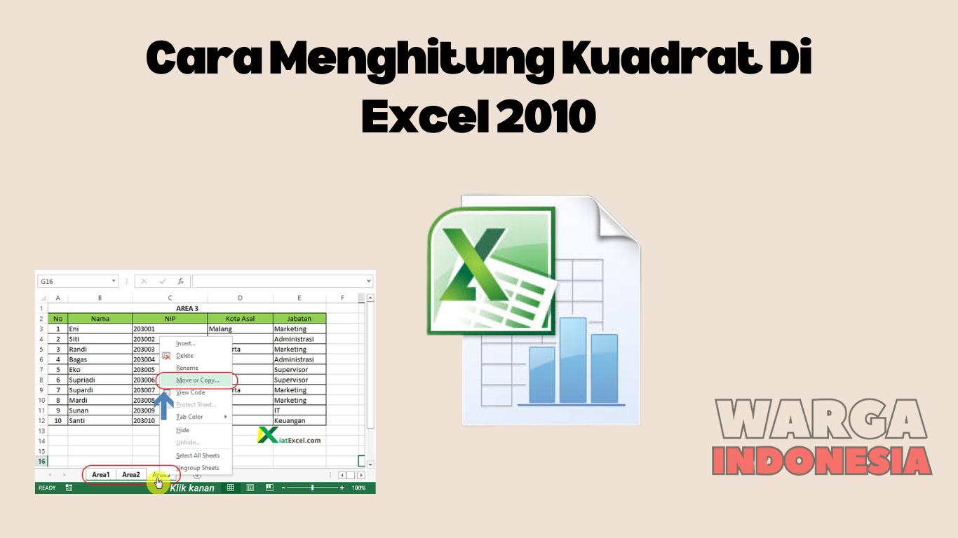 Cara Menghitung Kuadrat Di Excel 2010