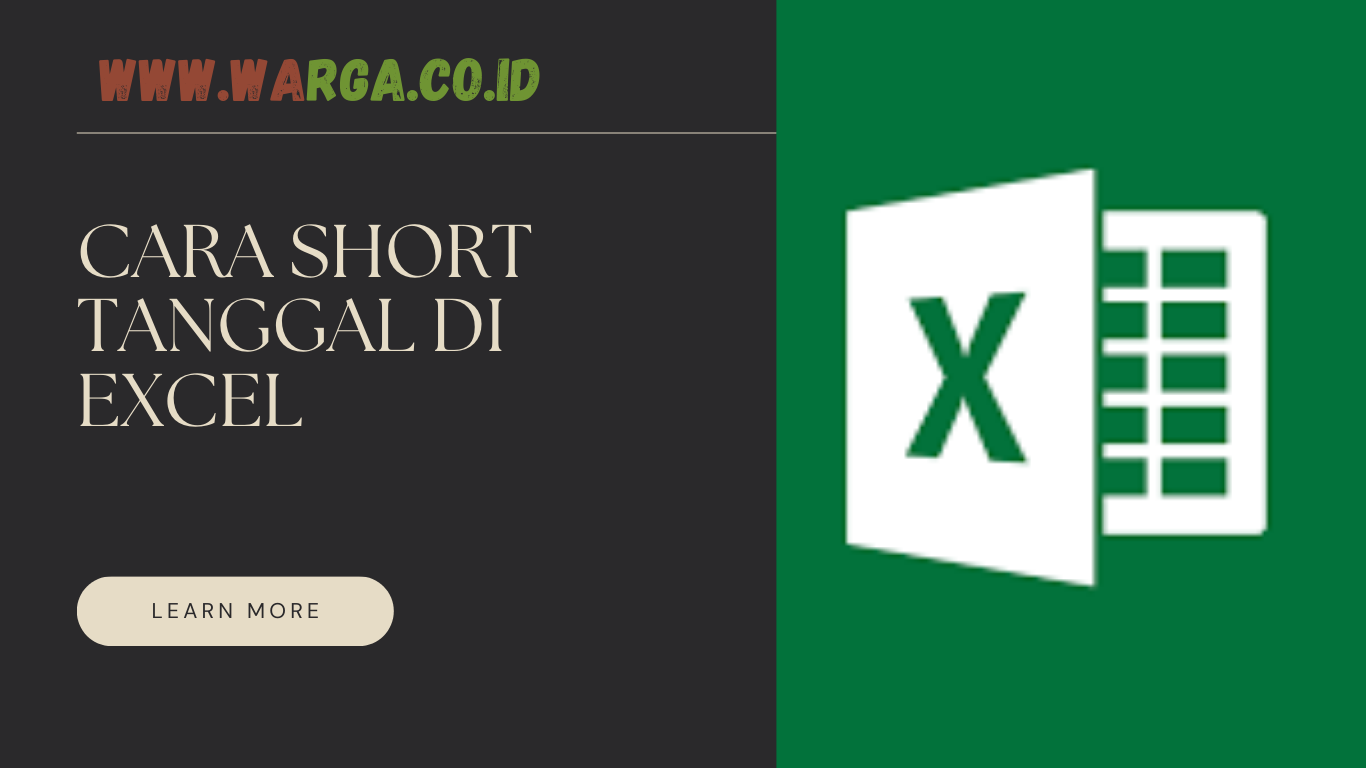 CARA SHORT TANGGAL DI EXCEL