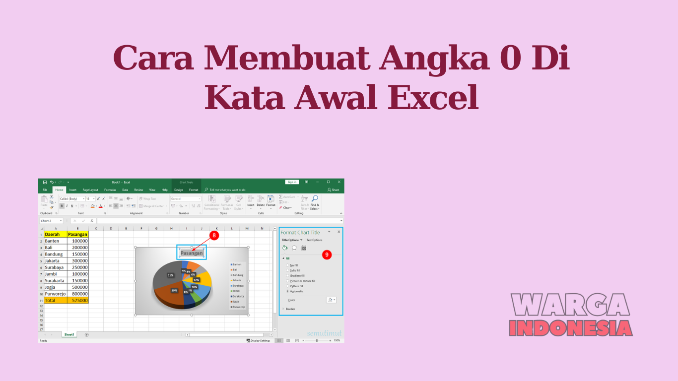 Cara Membuat Angka 0 Di Kata Awal Excel