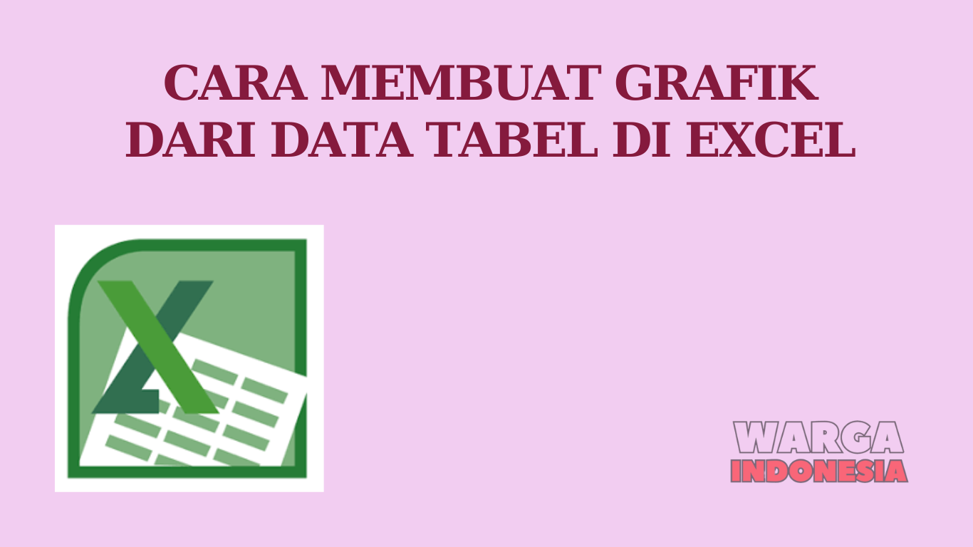 CARA MEMBUAT GRAFIK DARI DATA TABEL DI EXCEL