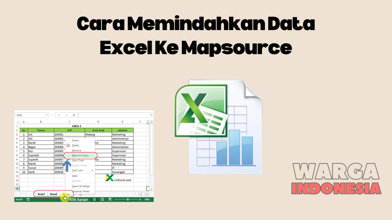 Cara Memindahkan Data Excel Ke Mapsource