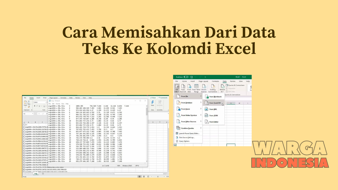 Cara Memisahkan Dari Data Teks Ke Kolomdi Excel