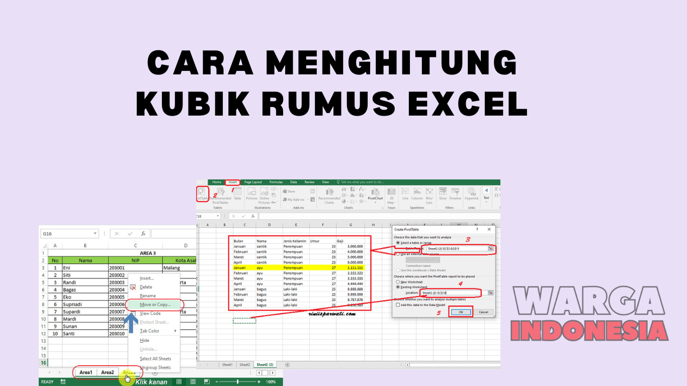 Cara Menghitung Kubik Rumus Excel